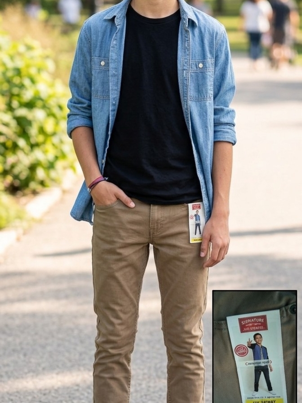 Signature Kids Khaki Casual Chinos.   KP 5